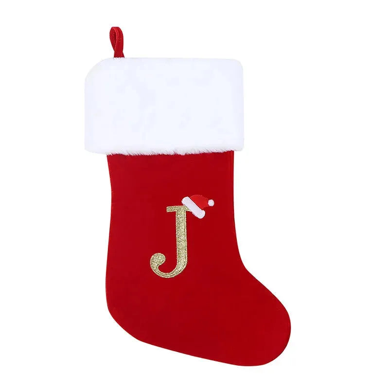 Christmas Letter Christmas Stockings Decorative Pendant - Bellarte Enchanté Christmas Letter Christmas Stockings Decorative Pendant